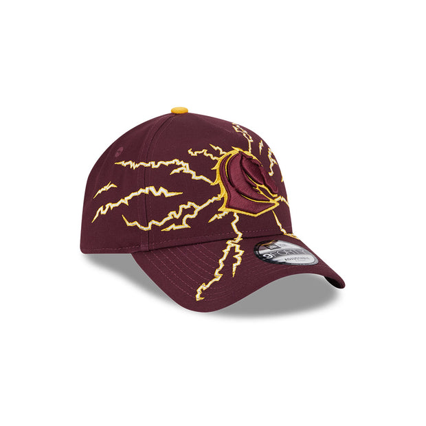 New Era 9Forty A-Frame NRL 2025 Electric Brisbane Broncos Maroon