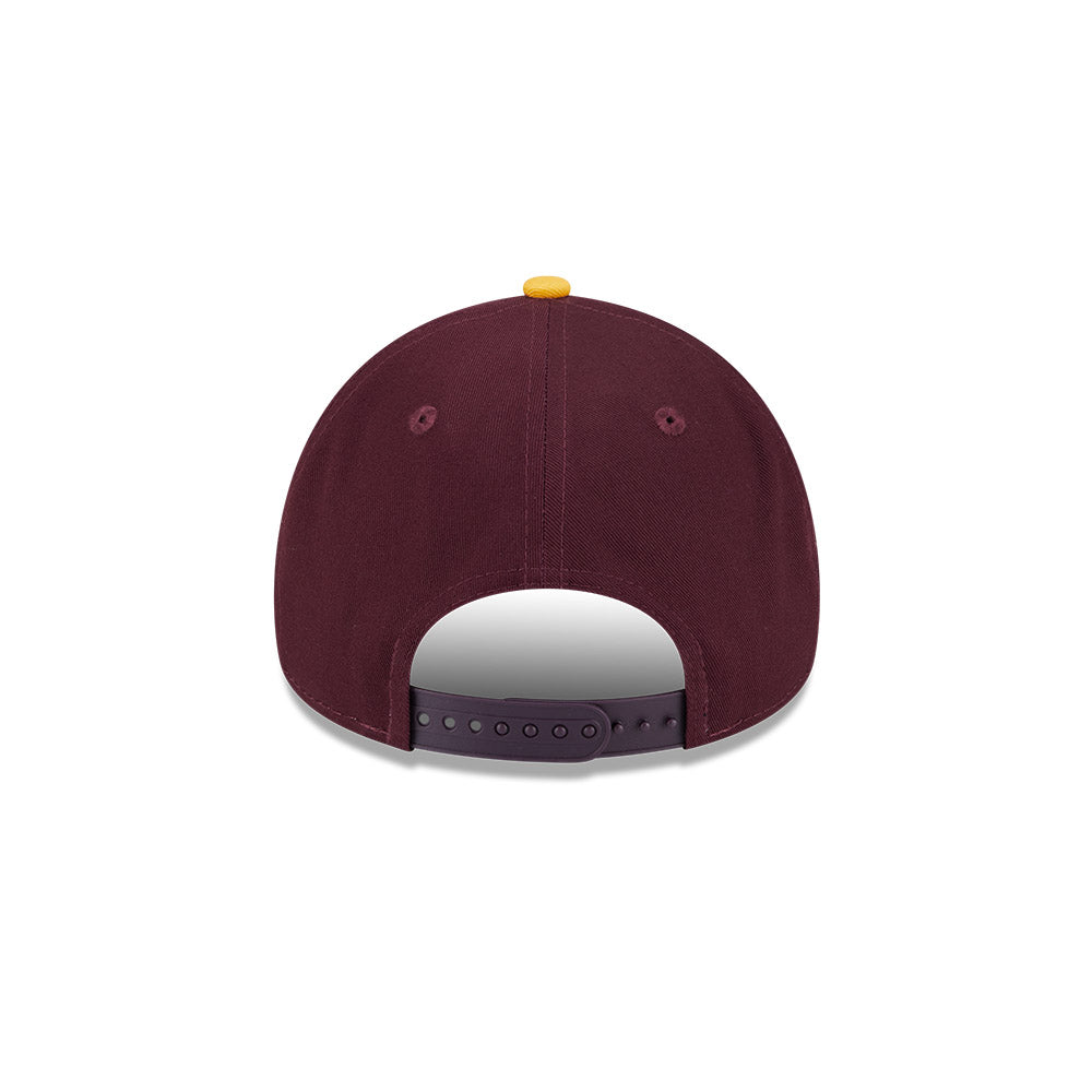New Era 9Forty A-Frame NRL 2025 Electric Brisbane Broncos Maroon