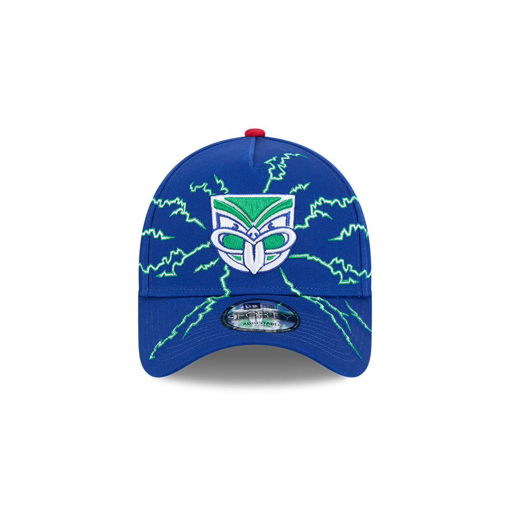 New Era 9Forty A-Frame NRL 2025 Electric New Zealand Warriors Royal Blue
