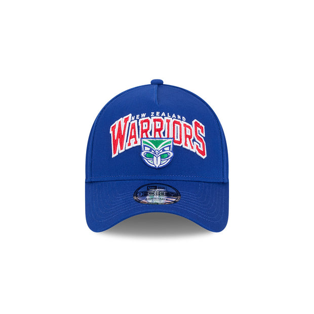 New Era 9Forty A-Frame NRL Team Arch Logo New Zealand Warriors Royal Blue