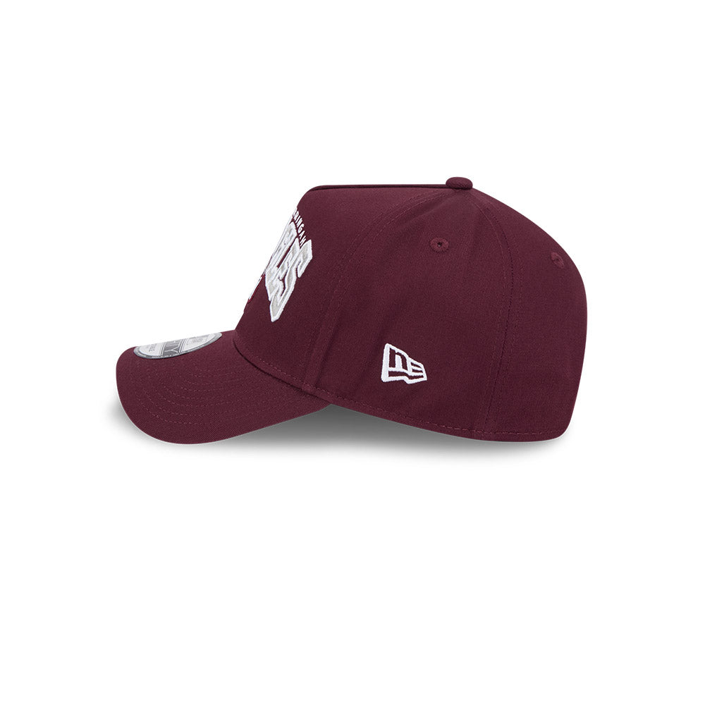 New Era 9Forty A-Frame NRL Team Arch Logo Manly Warringah Sea Eagles Maroon