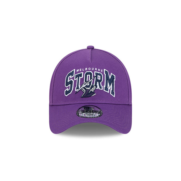 New Era 9Forty A-Frame NRL Team Arch Logo Melbourne Storm Purple