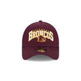 New Era 9Forty A-Frame NRL Team Arch Logo Brisbane Broncos Maroon