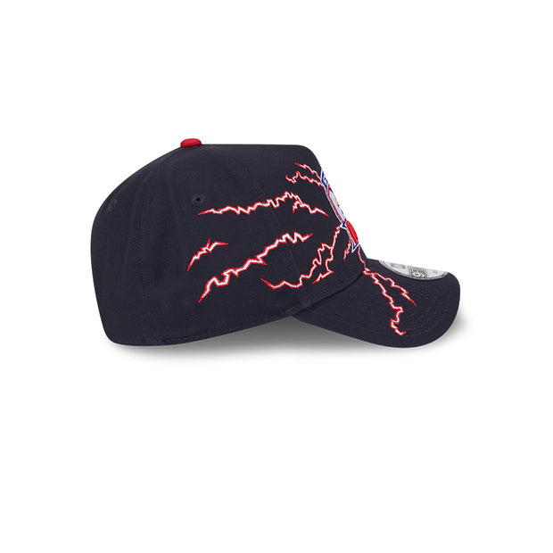 New Era 9Forty A-Frame NRL 2025 Electric Sydney Roosters Black