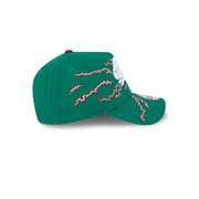 New Era 9Forty A-Frame NRL 2025 Electric South Sydney Rabbitohs Green