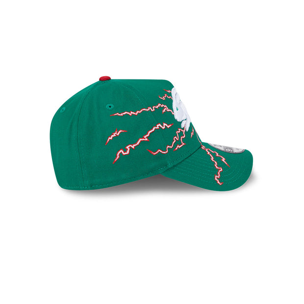New Era 9Forty A-Frame NRL 2025 Electric South Sydney Rabbitohs Green