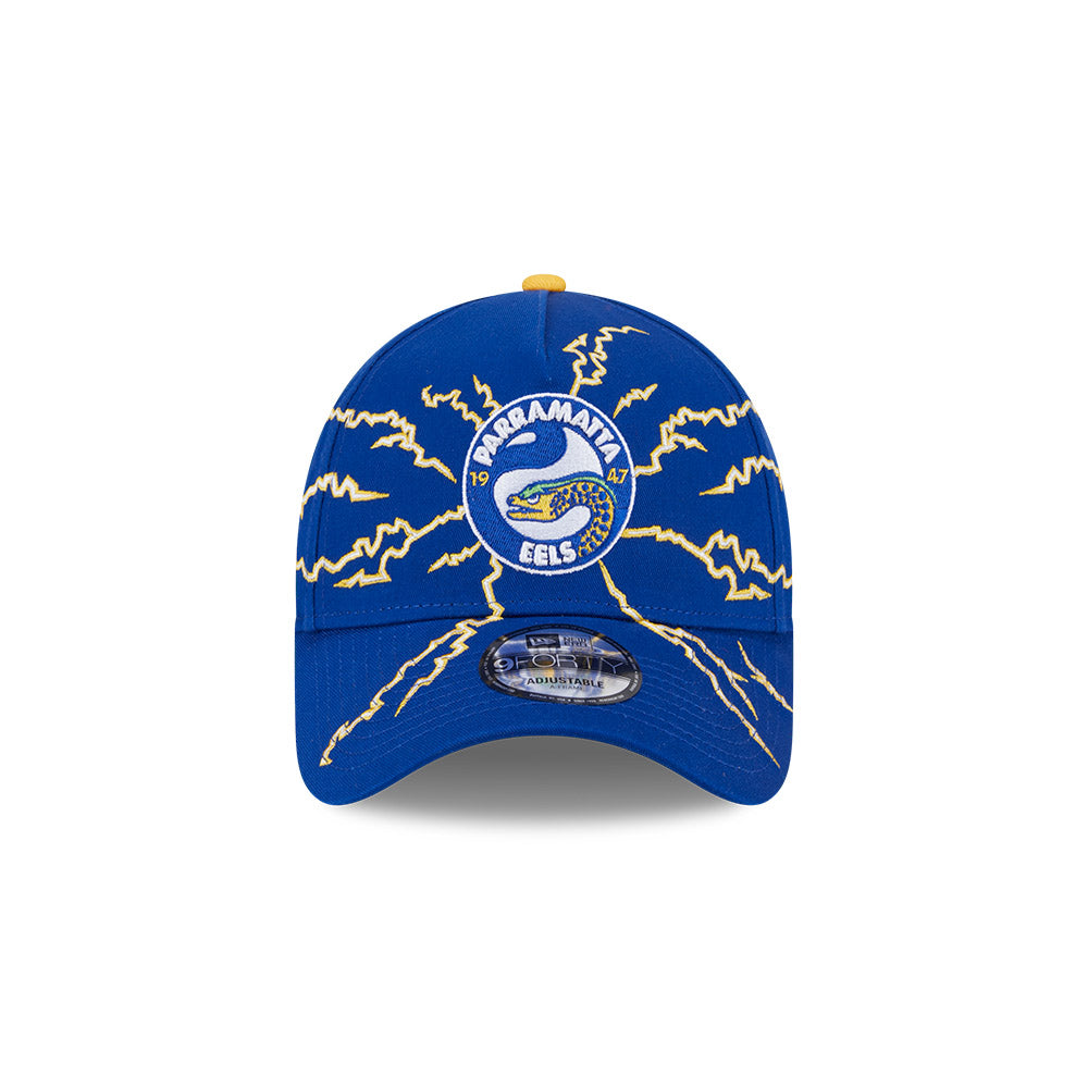 New Era 9Forty A-Frame NRL 2025 Electric Parramatta Eels Royal Blue