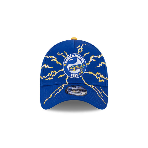 New Era 9Forty A-Frame NRL 2025 Electric Parramatta Eels Royal Blue