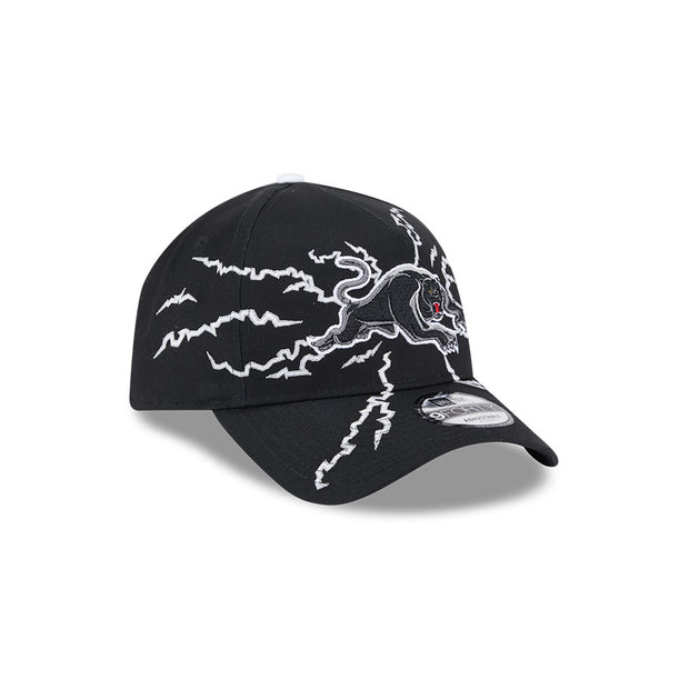 New Era 9Forty A-Frame NRL 2025 Electric Penrith Panthers Black