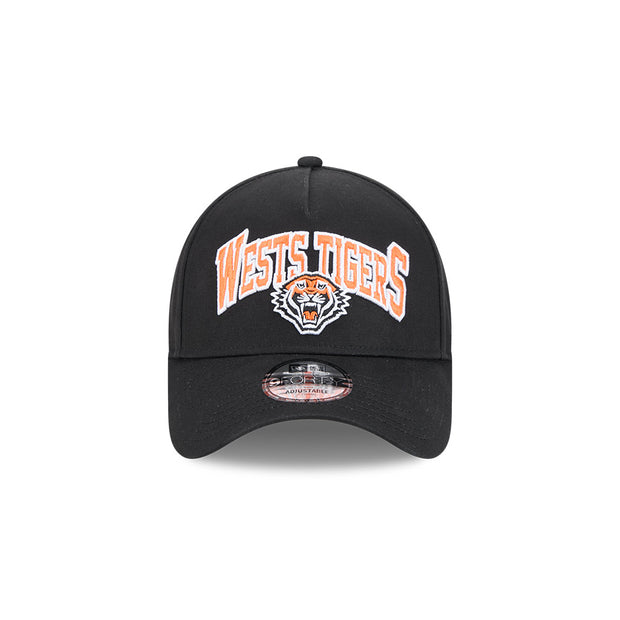 New Era 9Forty A-Frame NRL Team Arch Logo Wests Tigers Black