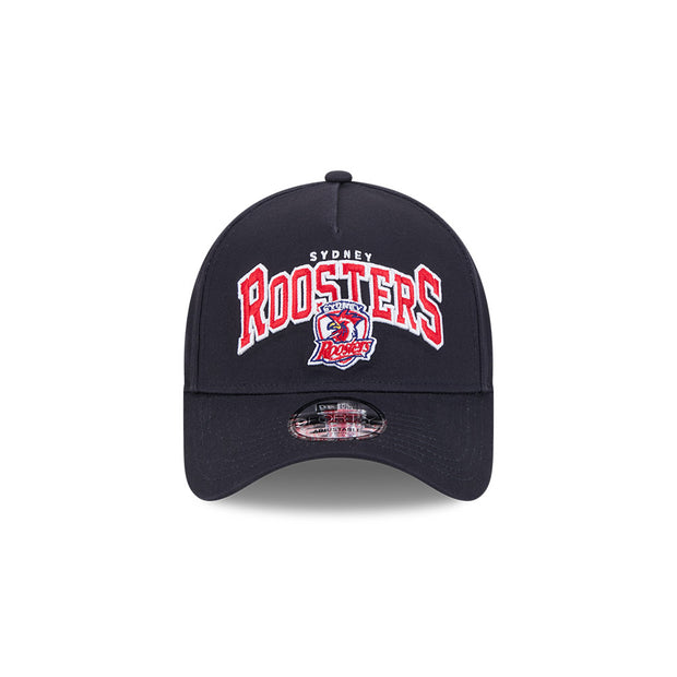 New Era 9Forty A-Frame NRL Team Arch Logo Sydney Roosters Black