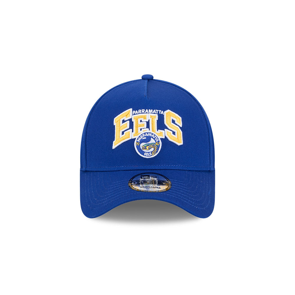 New Era 9Forty A-Frame NRL Team Arch Logo Parramatta Eels Royal Blue
