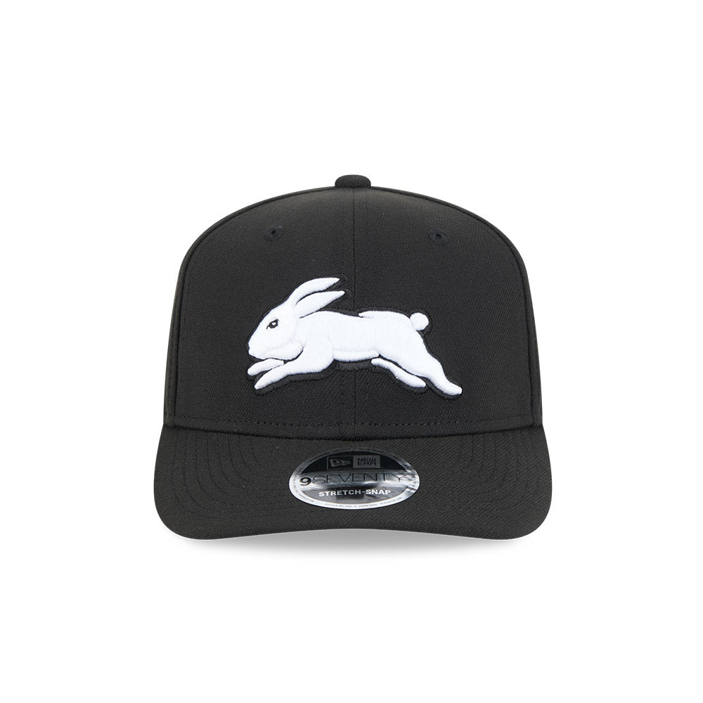 New Era 9Seventy NRL 2025 Black White Team South Sydney Rabbitohs