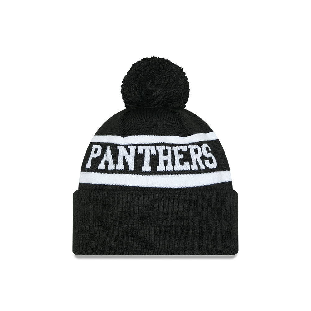 New Era Beanie NRL 2025 Black White Team Penrith Panthers