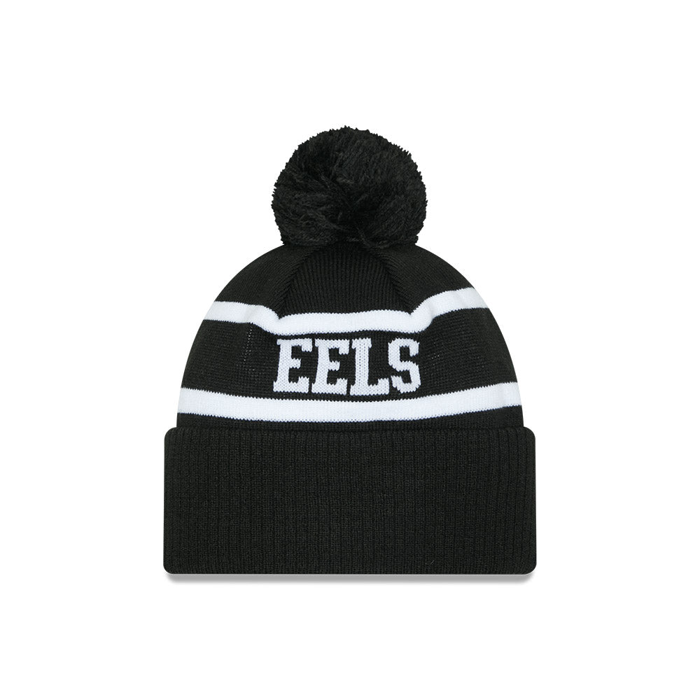 New Era Beanie NRL 2025 Black White Team Parramatta Eels