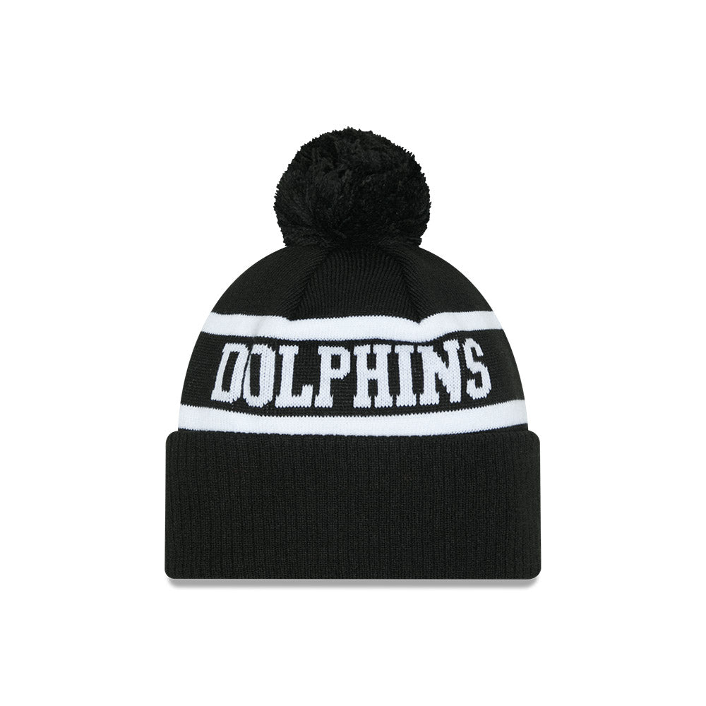 New Era Beanie NRL 2025 Black White Team Dolphins