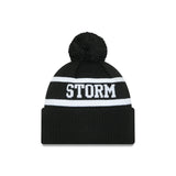 New Era Beanie NRL 2025 Black White Team Melbourne Storm