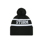 New Era Beanie NRL 2025 Black White Team Melbourne Storm
