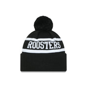 New Era Beanie NRL 2025 Black White Team Sydney Roosters