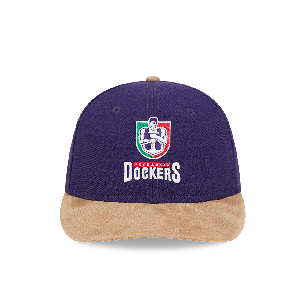 New Era 9Fifty Retro Crown Strapback AFL 2025 Team Retro Contrast Fremantle Dockers