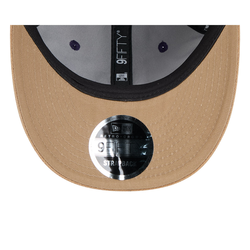 New Era 9Fifty Retro Crown Strapback AFL 2025 Team Retro Contrast Fremantle Dockers