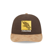 New Era 9Fifty Retro Crown Strapback AFL 2025 Team Retro Contrast Hawthorn Hawks