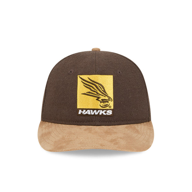 New Era 9Fifty Retro Crown Strapback AFL 2025 Team Retro Contrast Hawthorn Hawks