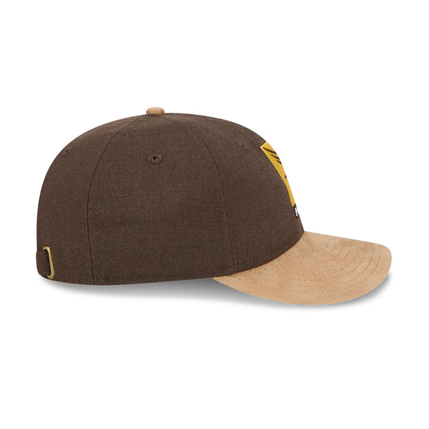New Era 9Fifty Retro Crown Strapback AFL 2025 Team Retro Contrast Hawthorn Hawks