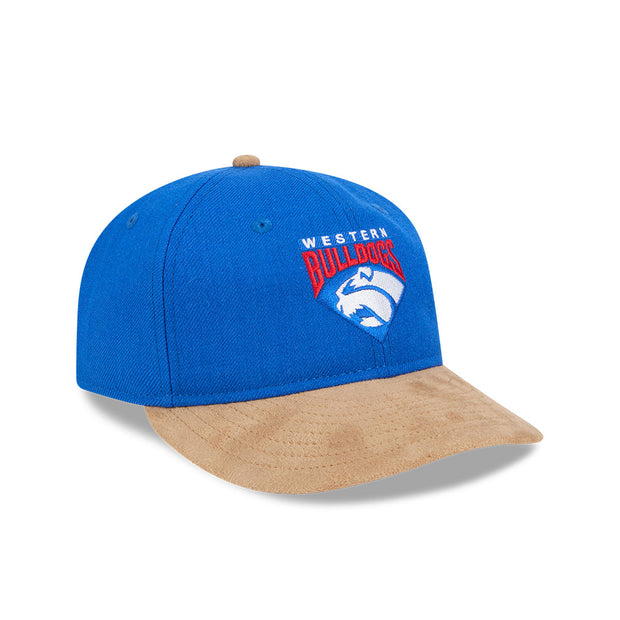 New Era 9Fifty Retro Crown Strapback AFL 2025 Team Retro Contrast Western Bulldogs