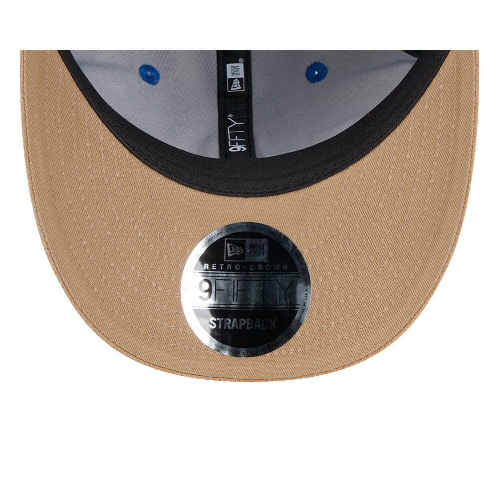 New Era 9Fifty Retro Crown Strapback AFL 2025 Team Retro Contrast Western Bulldogs