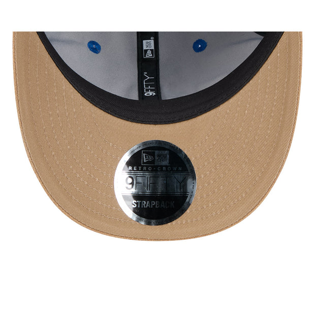 New Era 9Fifty Retro Crown Strapback AFL 2025 Team Retro Contrast Western Bulldogs