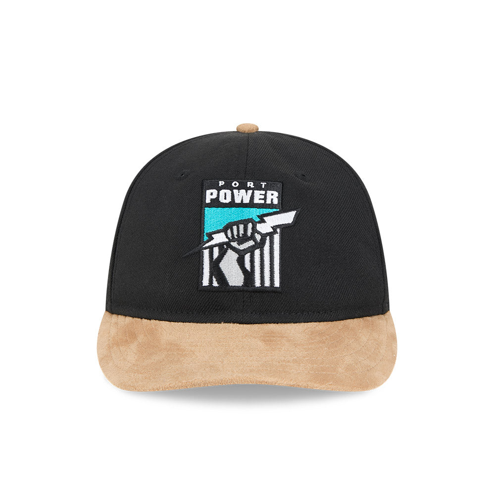 New Era 9Fifty Retro Crown Strapback AFL 2025 Team Retro Contrast Port Adelaide Power