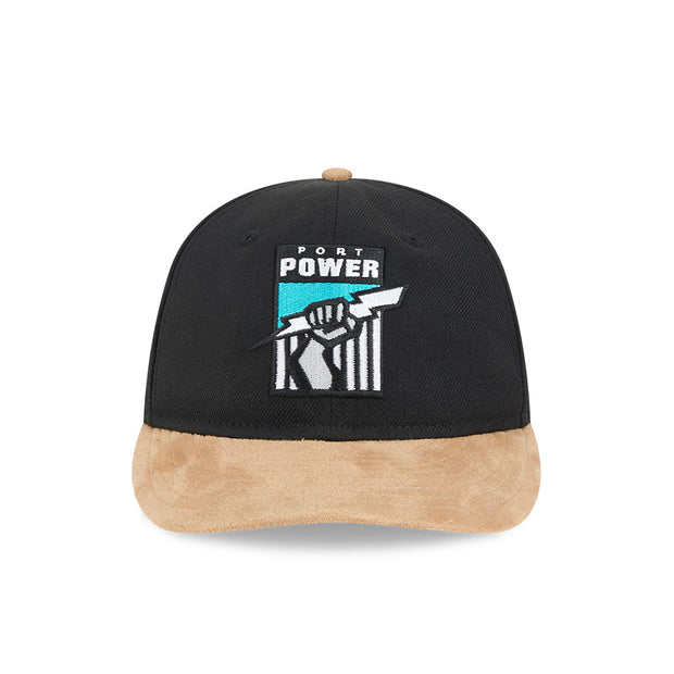 New Era 9Fifty Retro Crown Strapback AFL 2025 Team Retro Contrast Port Adelaide Power