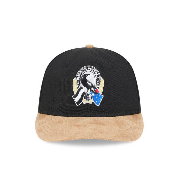 New Era 9Fifty Retro Crown Strapback AFL 2025 Team Retro Contrast Collingwood Magpies