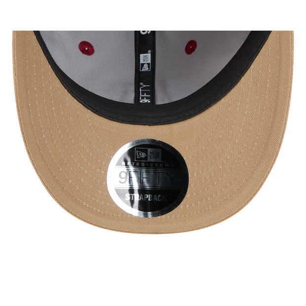New Era 9Fifty Retro Crown Strapback AFL 2025 Team Retro Contrast Brisbane Lions