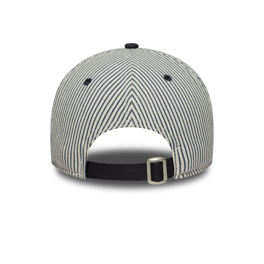 New Era 9Forty EPL Pinstripe Chelsea FC Lion Crest Ivory Navy