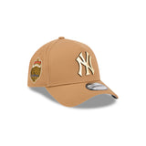 New Era 9Forty A Frame MLB Antique Metal Badge New York Yankees Wheat