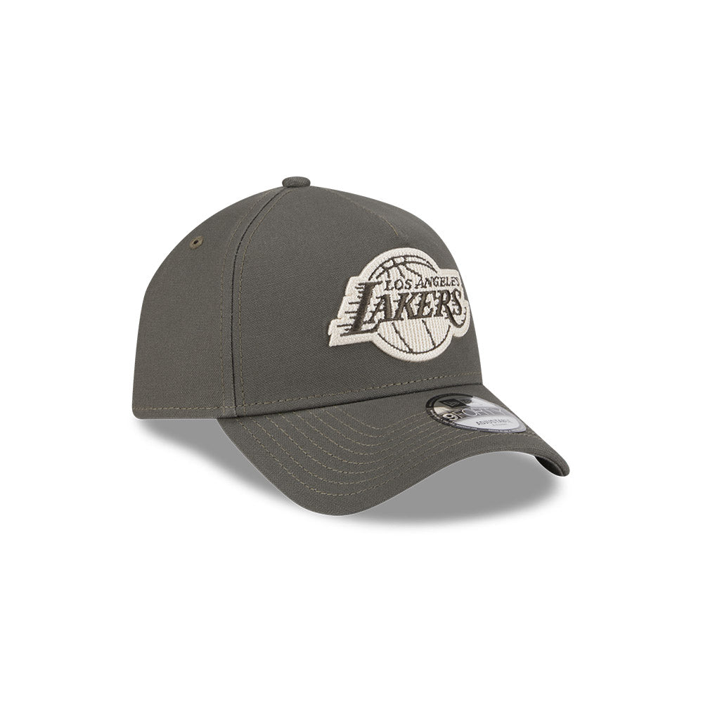 New Era 9Forty A Frame NBA Moss Canvas Chainstitch Los Angeles Lakers