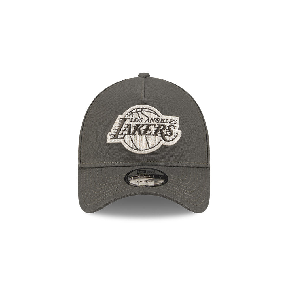 New Era 9Forty A Frame NBA Moss Canvas Chainstitch Los Angeles Lakers