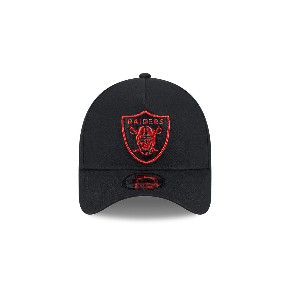 New Era 9Forty A Frame Metallic NFL Las Vegas Raiders Black Scarlet