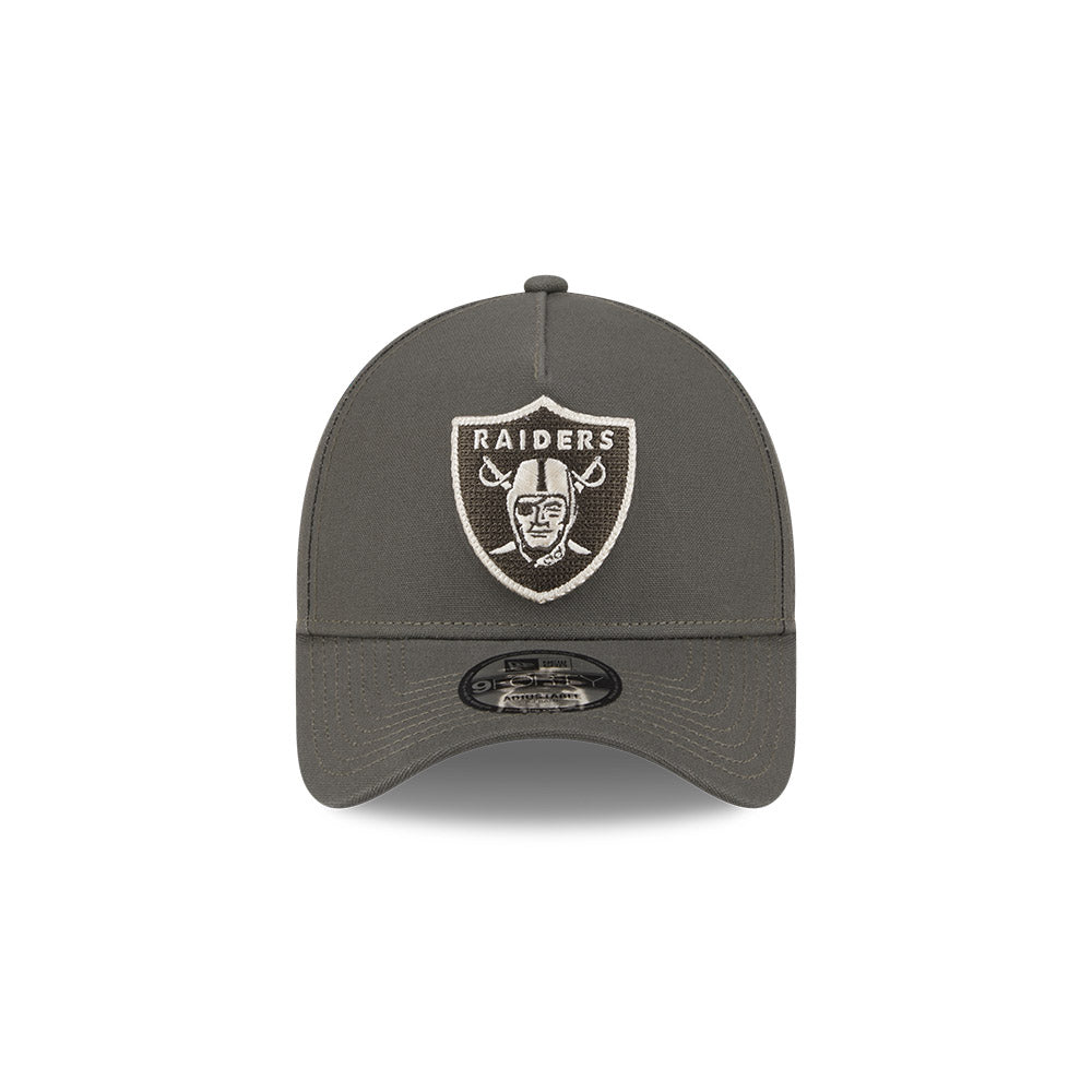 New Era 9Forty A-Frame NFL Moss Canvas Chainstitch Las Vegas Raiders