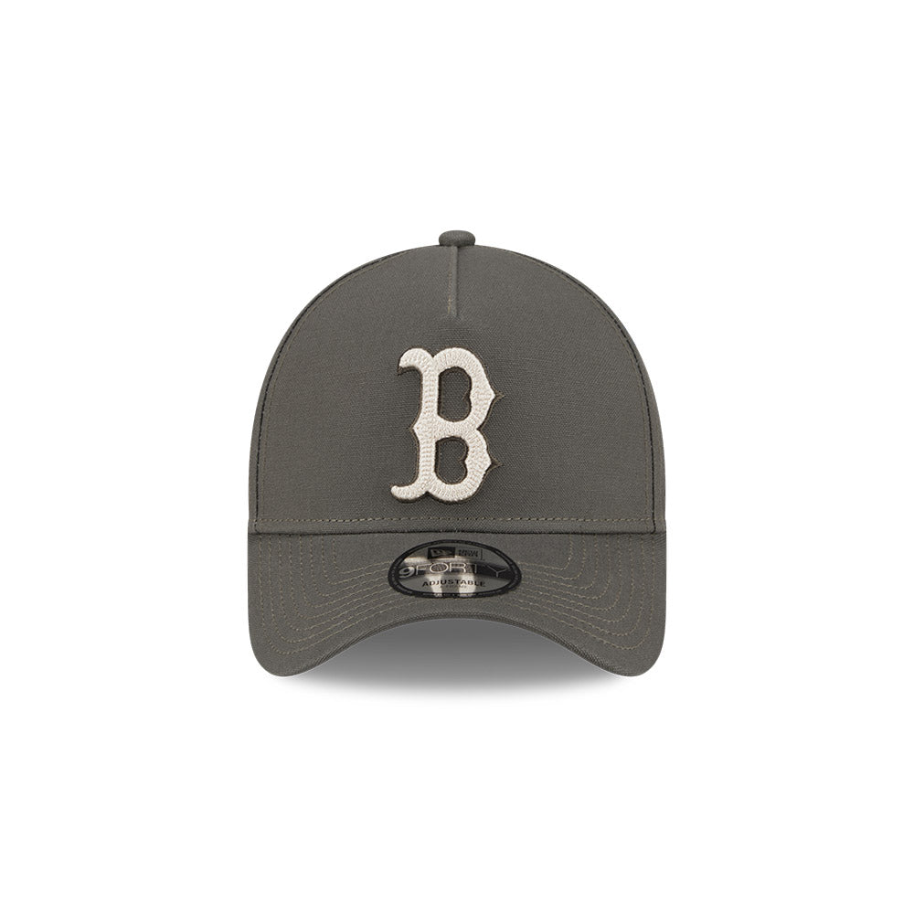 New Era 9Forty A-Frame MLB Moss Canvas Chainstitch Boston Red Sox