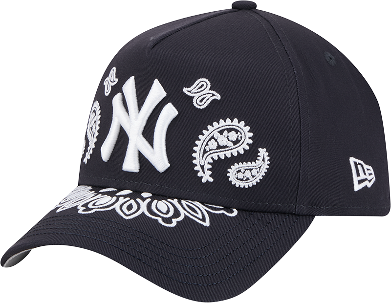 New Era 9Forty A Frame MLB Paisley New York Yankees Navy