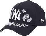 New Era 9Forty A Frame MLB Paisley New York Yankees Navy