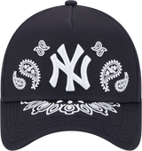New Era 9Forty A Frame MLB Paisley New York Yankees Navy
