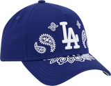 New Era 9Forty A Frame MLB Paisley Los Angeles Dodgers Royal