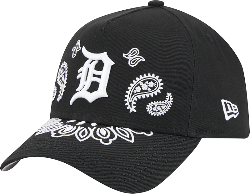 New Era 9Forty A Frame MLB Paisley Detroit Tigers Black