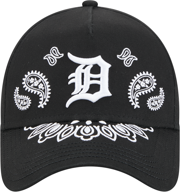 New Era 9Forty A Frame MLB Paisley Detroit Tigers Black