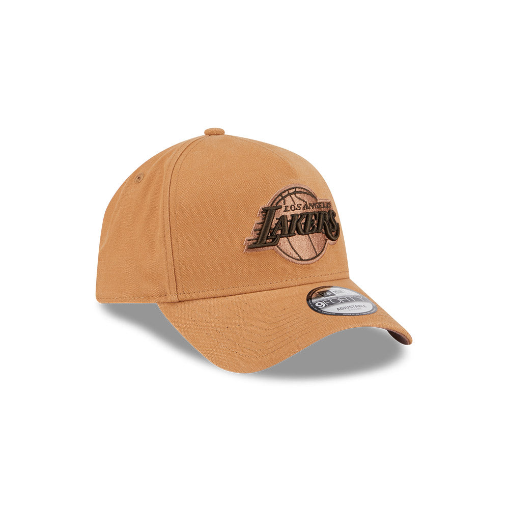 New Era 9Forty A-Frame NBA Washed Canvas Bronze Los Angeles Lakers