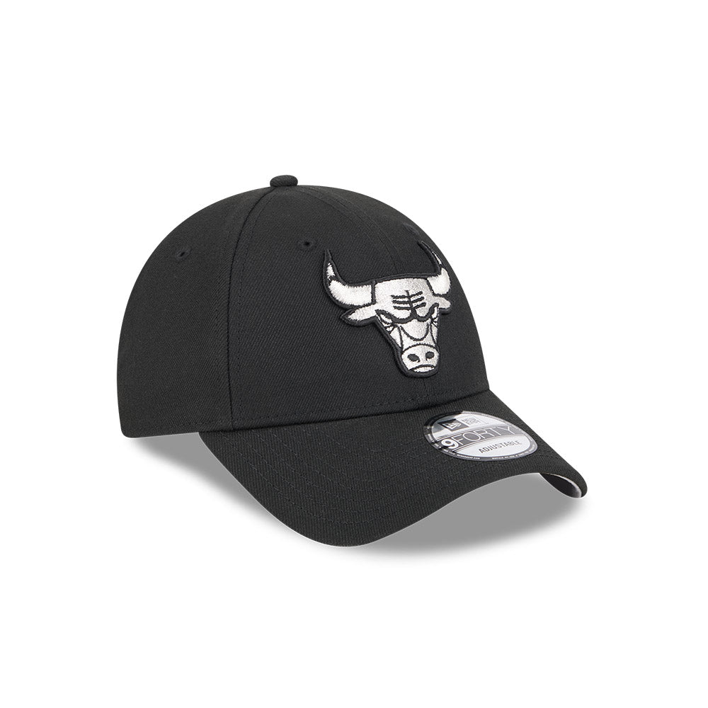 New Era 9Forty Snapback NBA Black Metallic Chicago Bulls